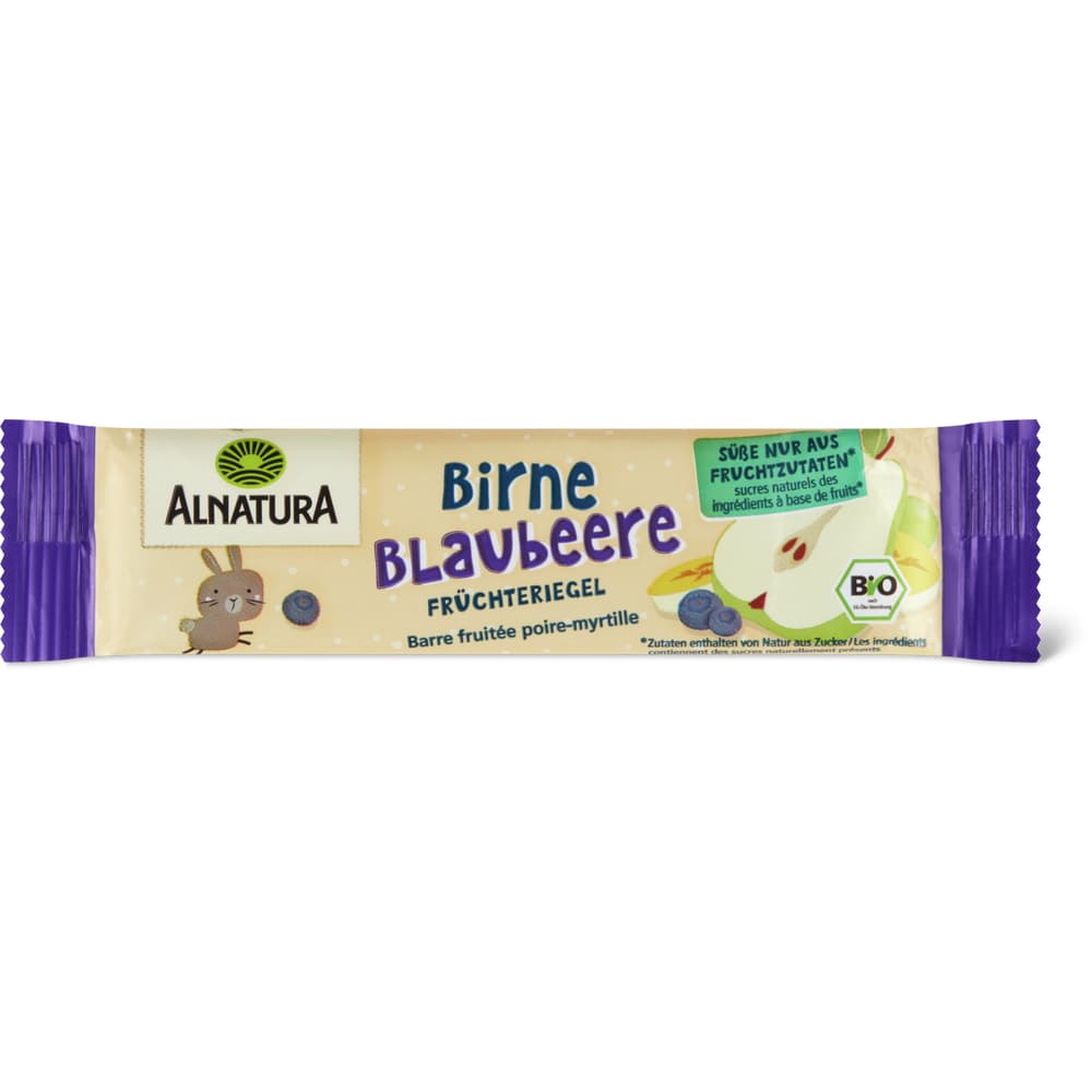 Alnatura Früchteriegel Bio, Birne Blaubeere