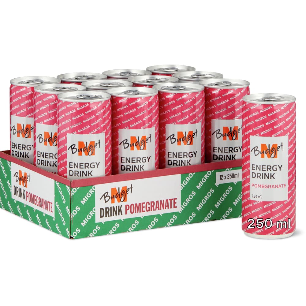 M-Budget Energy Drink Granatapfel
