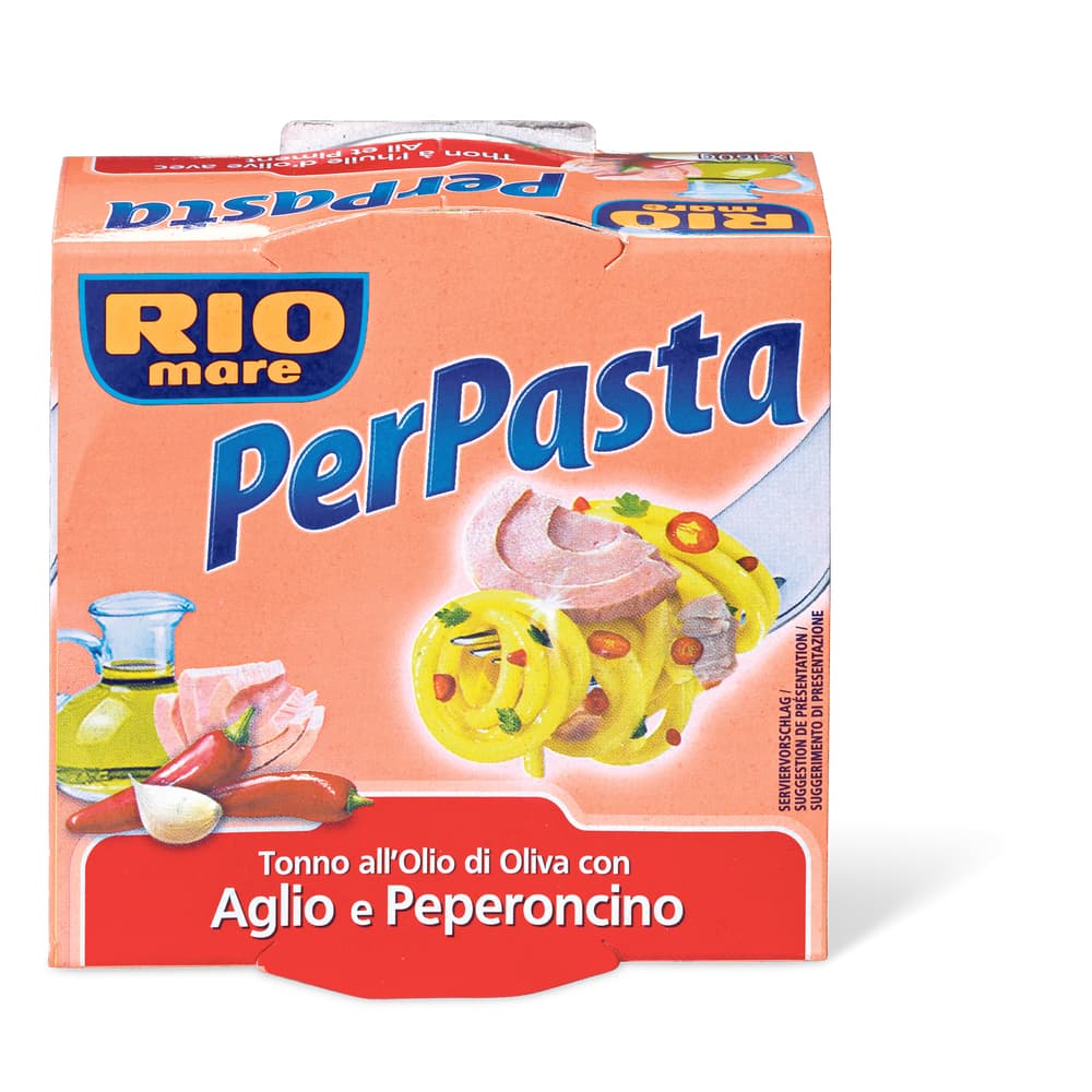 Rio Mare Per Pasta Thunfisch in Olivenöl, mit Knoblauch und Chili