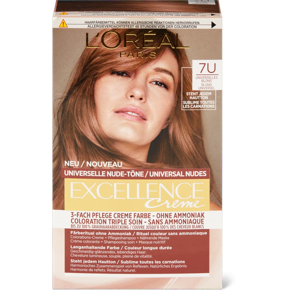 L'Oréal Paris Coloration Nude 7U Blond, permanent, ohne Ammoniak