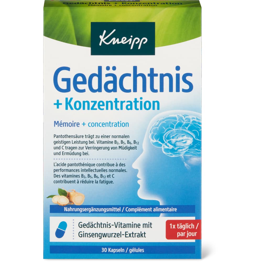 Kneipp Gedächtnis & Konzentration Kapseln