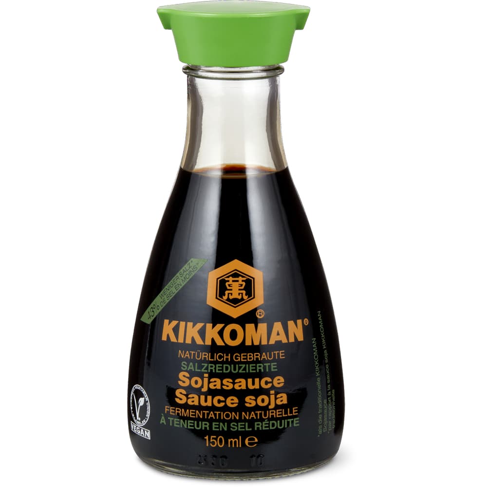 Kikkoman Sojasauce 43% weniger Salz, vegan