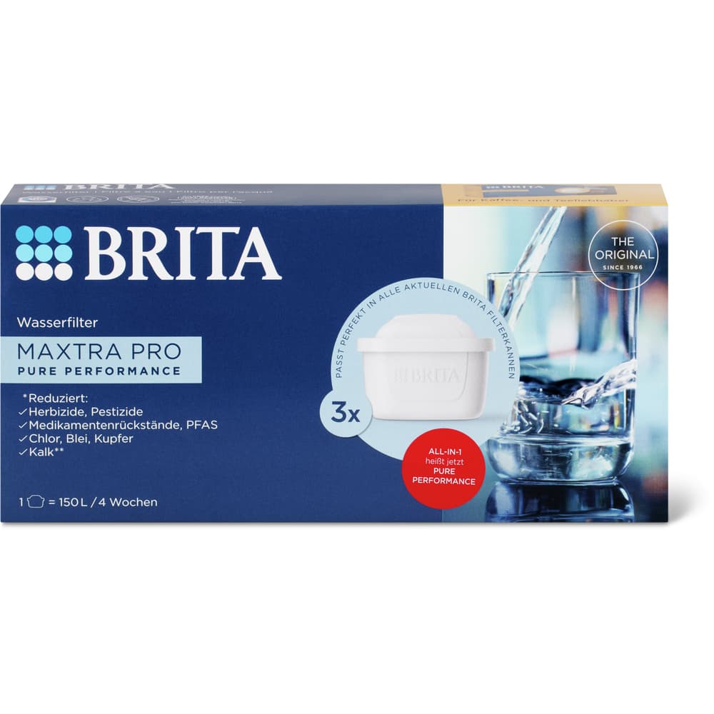 Brita Wasserfilter-Kartusche ALL-IN-1, Kalkschutz, Geschmack, Multi-Performance