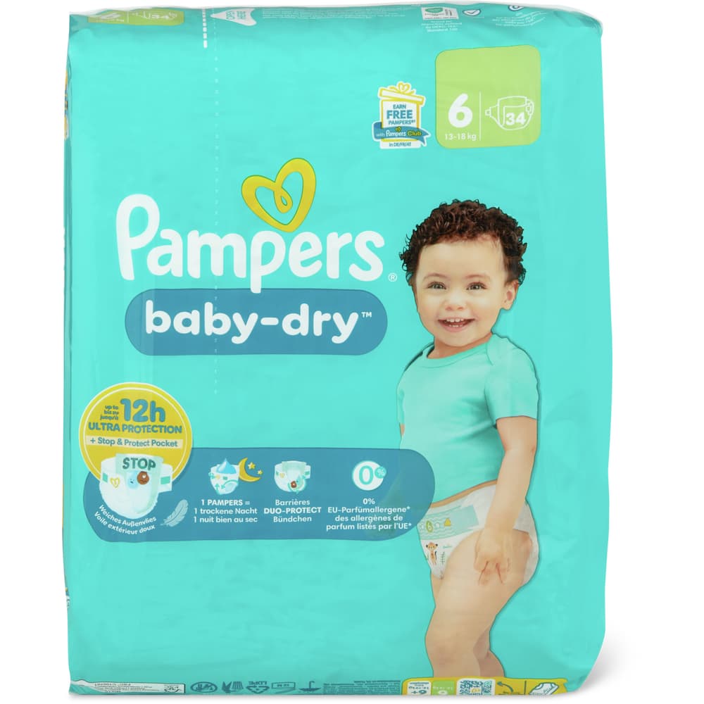 Pampers Baby Dry Windeln Grösse 6, 13-18kg