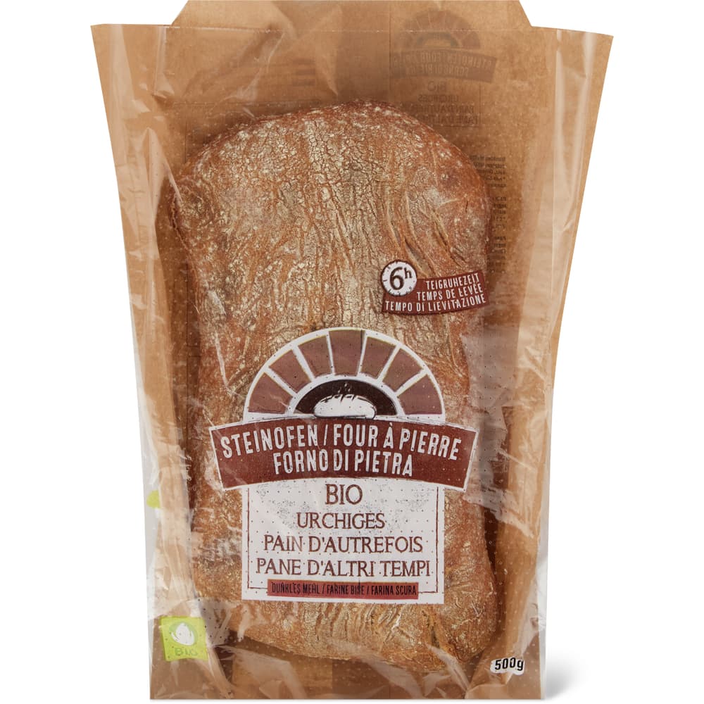 Steinofen Urchiges Brot Bio, dunkles Mehl