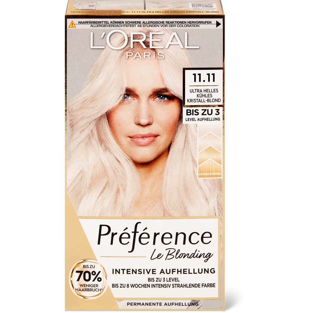 L'Oréal Paris Préférence Coloration 11.11 Ultra Blond, permanent