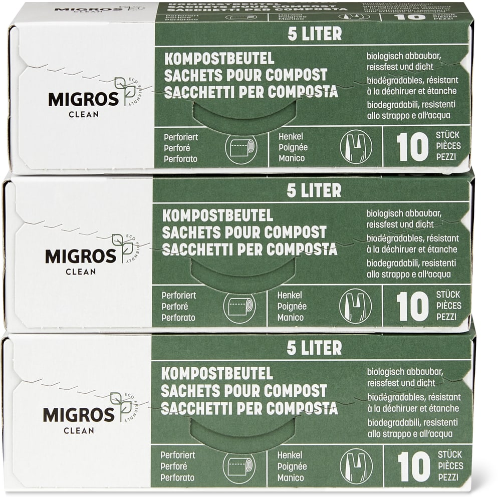 Migros Clean Kompostbeutel 5L 3er