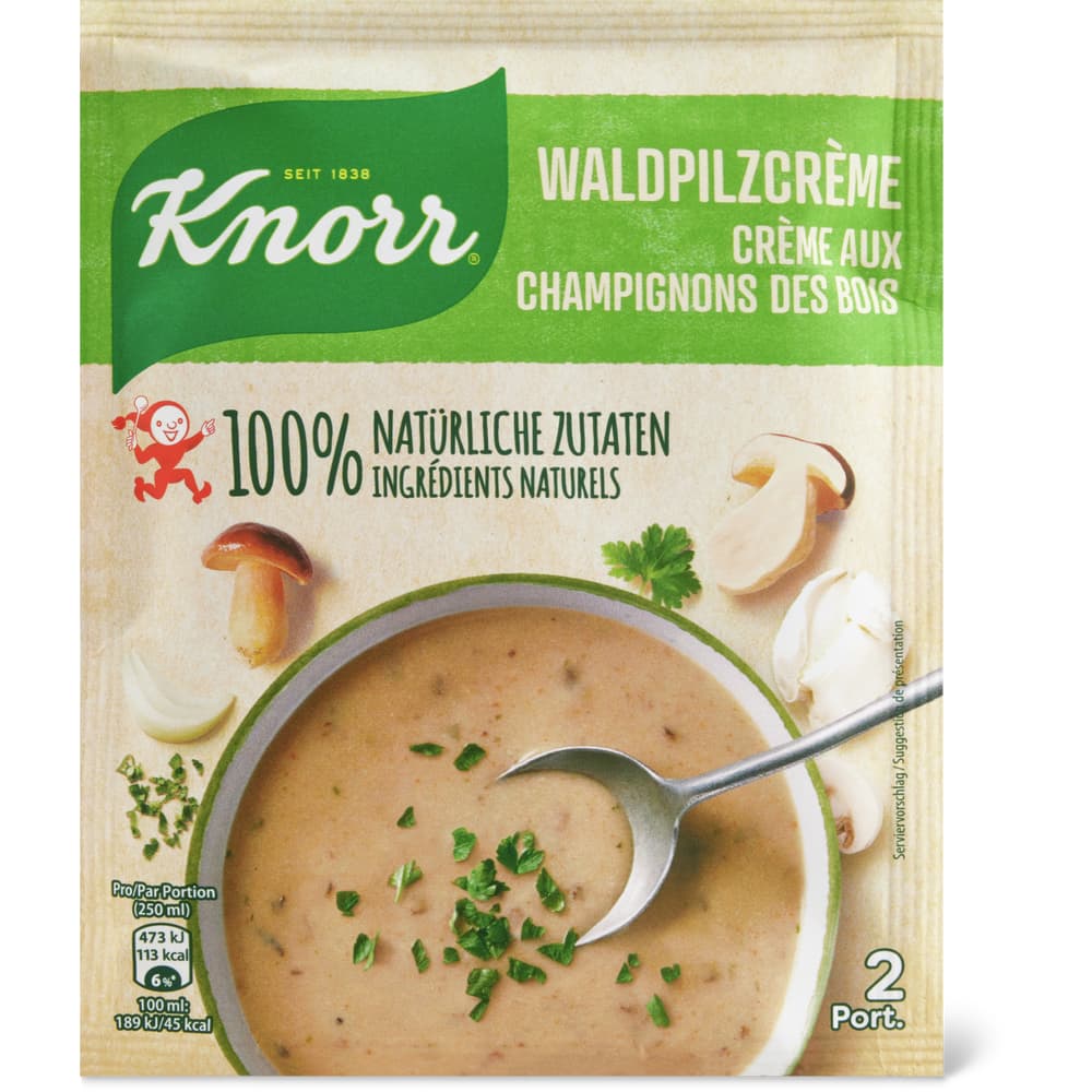 Knorr Waldpilzcrème 100% natürliche Zutaten