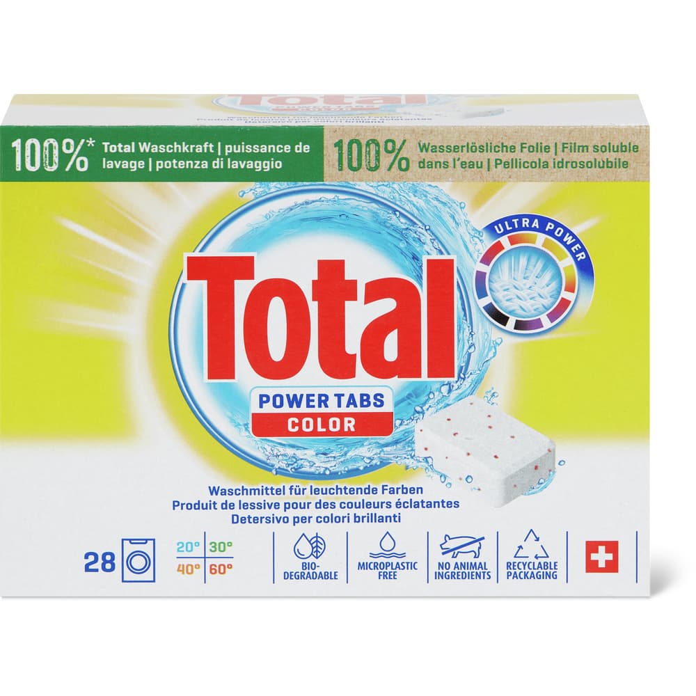 Total Power Tabs Color Waschmittel Tabs 28 Waschgänge
