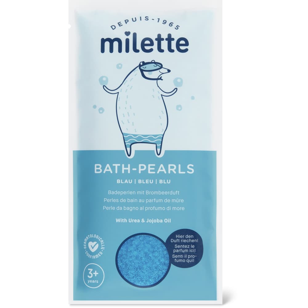 Milette Baby Care Kids Badeperlen Erdbeer, Mit Harnstoff & Jojobaöl