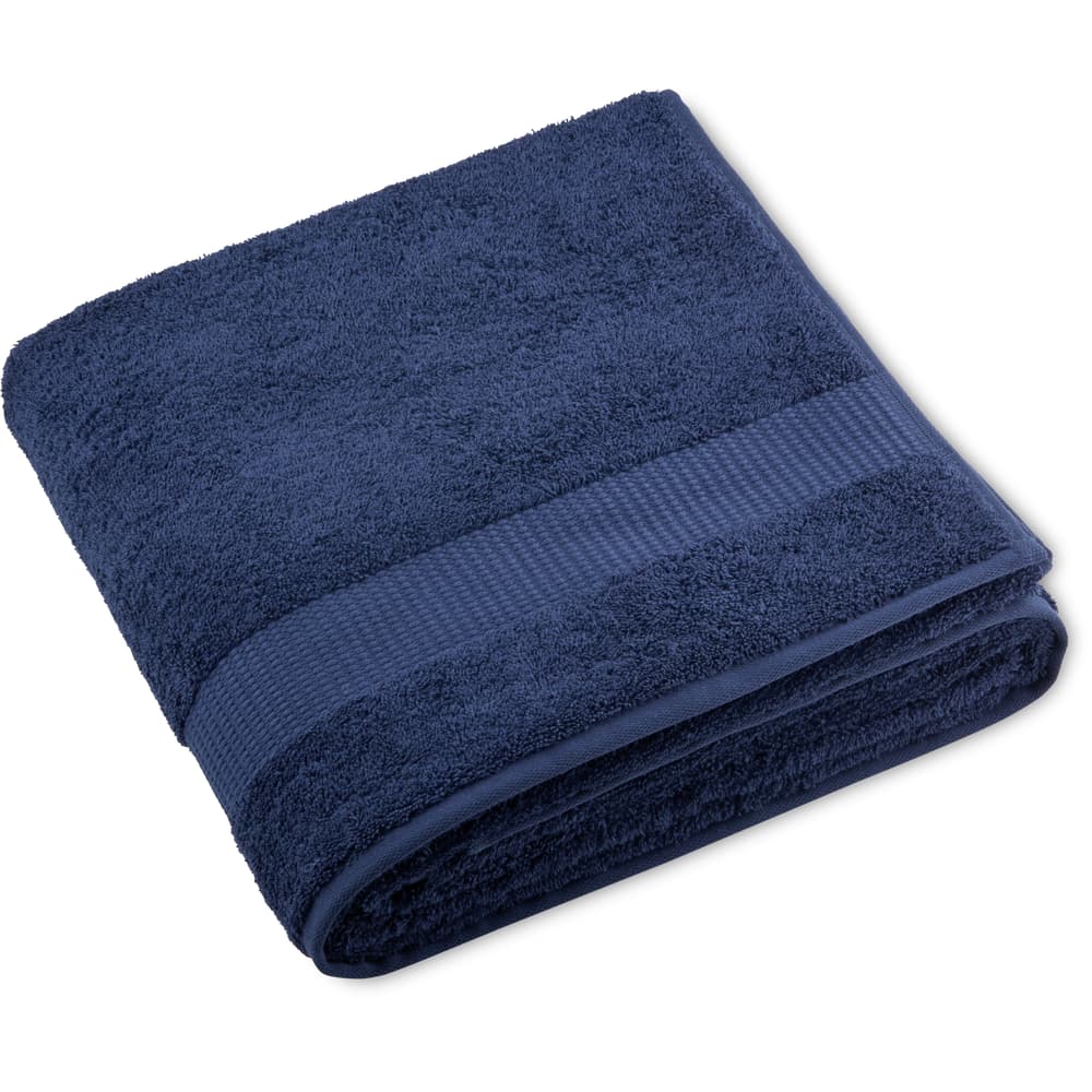 Audi Serviette De Bain Bleue 80x150 Cm - 100% Coton Originale