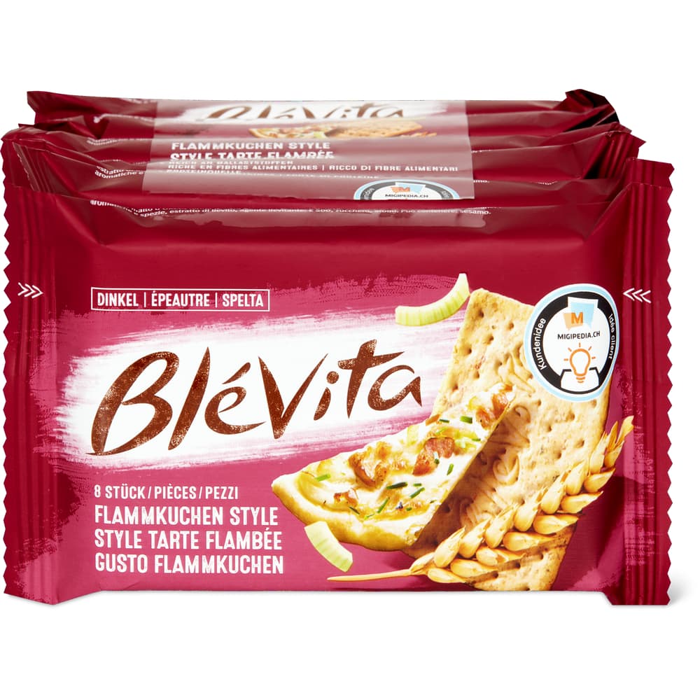 Blévita Dinkelgebäck Flammkuchen style