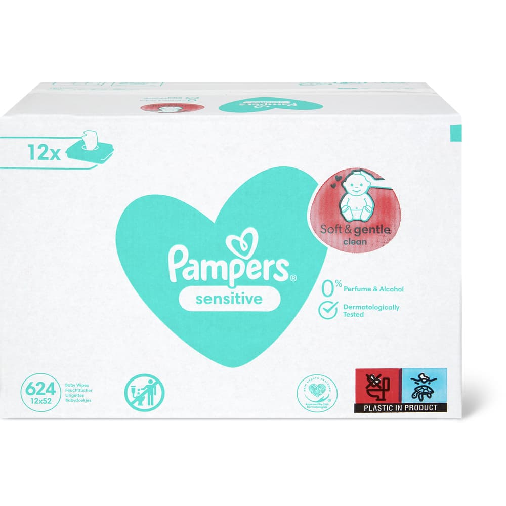 Pampers Sensitive Baby-Feuchttücher Mega Pack