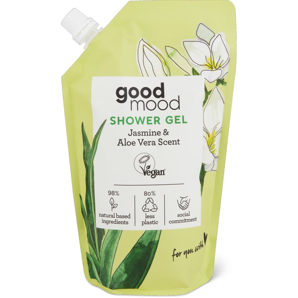good mood Duschgel Jasmine & Aloe Vera, Refill, vegan