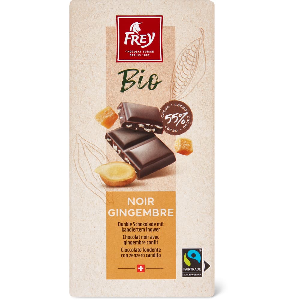 Frey Bio Tafelschokolade Dunkel, Ingwer