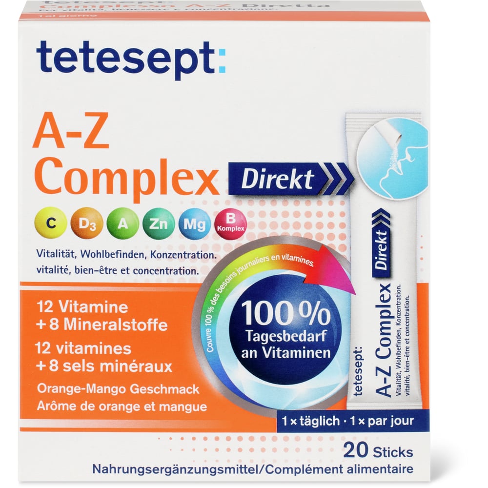 Tetesept A-Z Complex Sticks