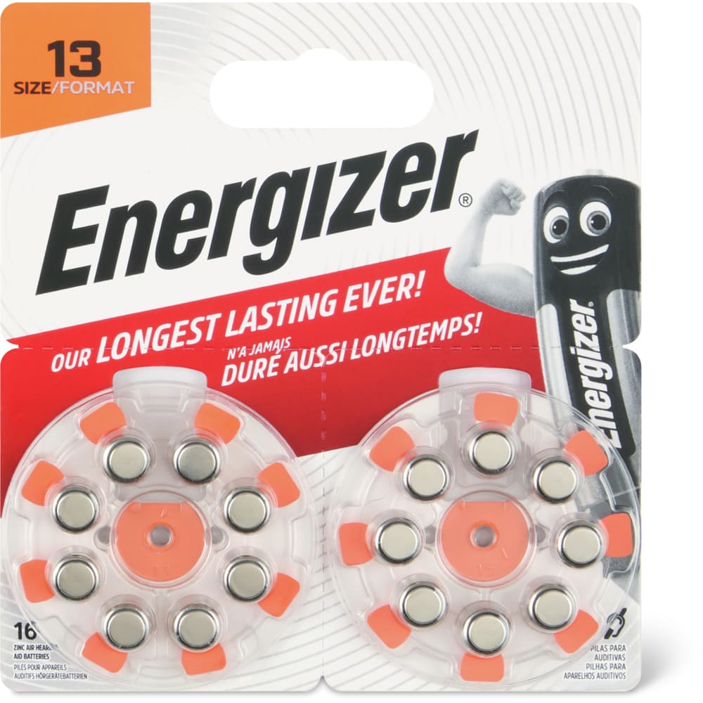 Energizer Hörgerätebatterien 13/16Stk.