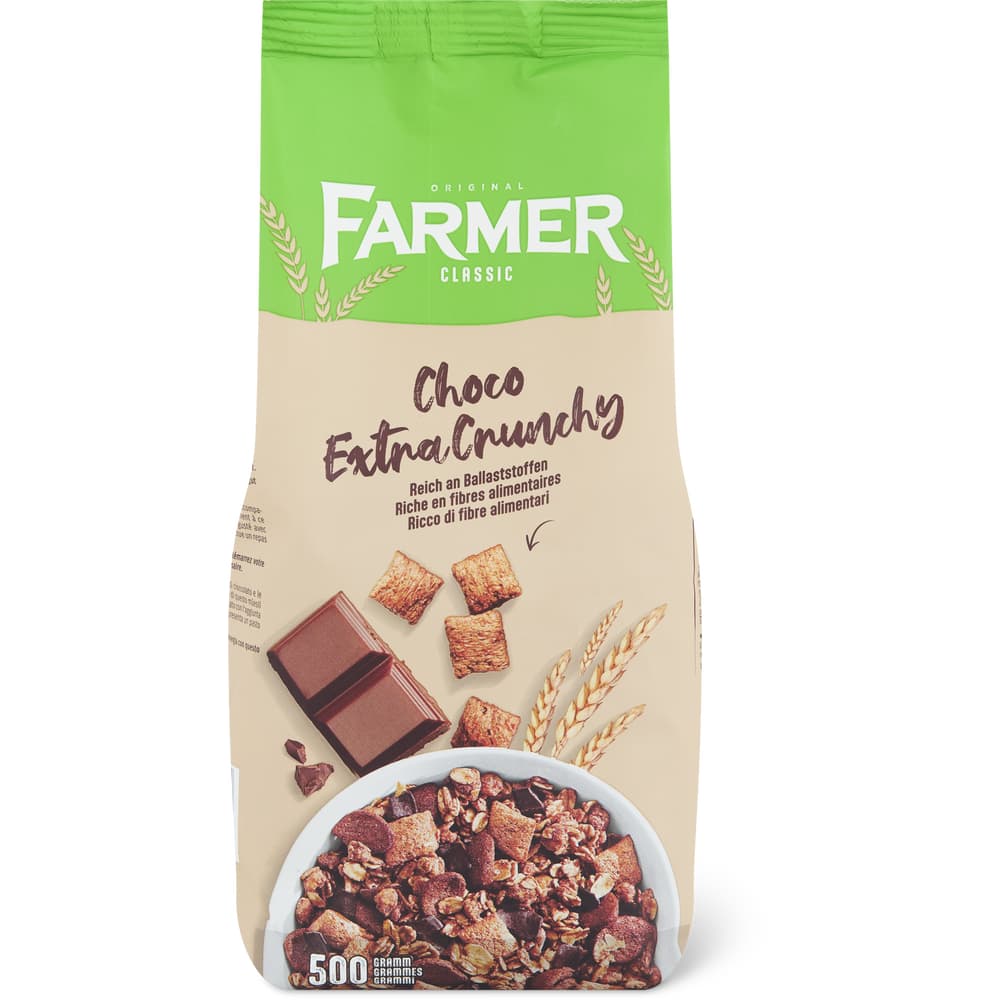 Farmer Classic Müesli Schokolade, extra crunchy
