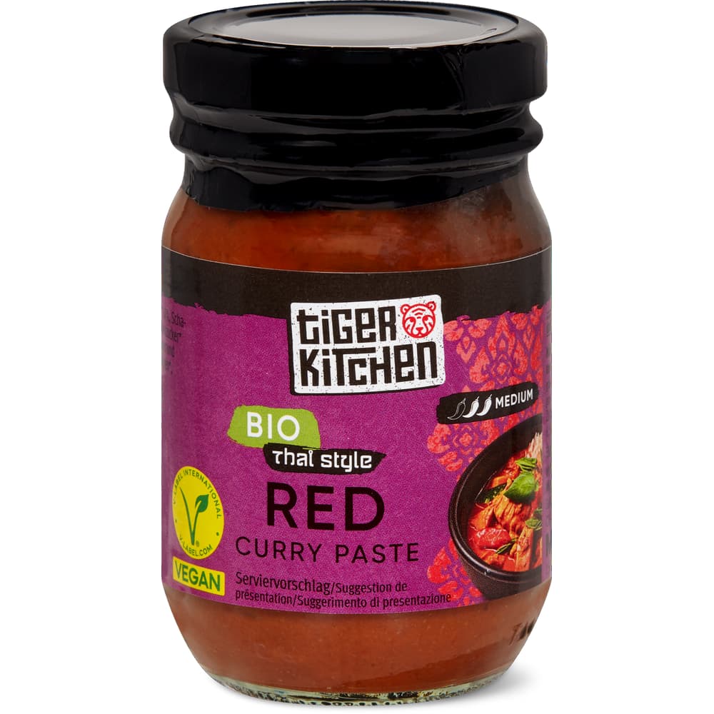 Tiger Kitchen Bio Rote Curry Paste