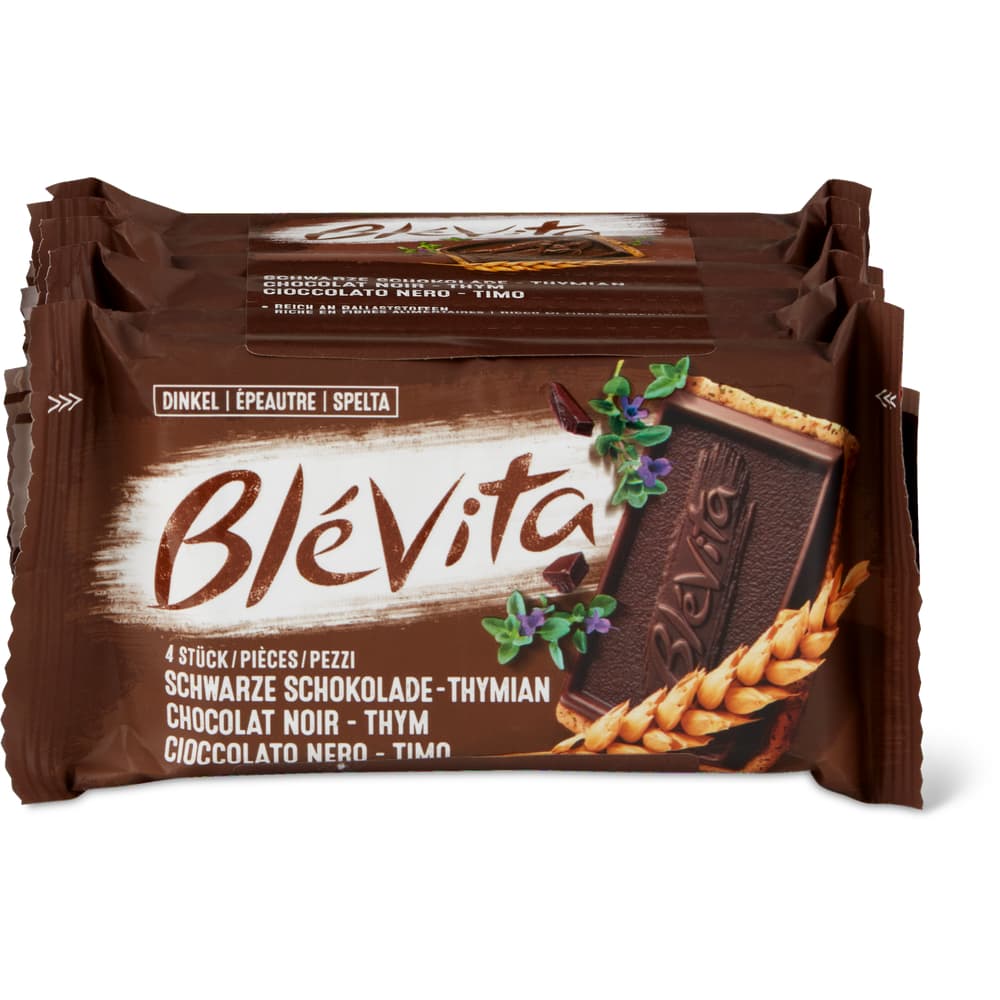 Blévita Crackers schwarze Schokolade - Thymian