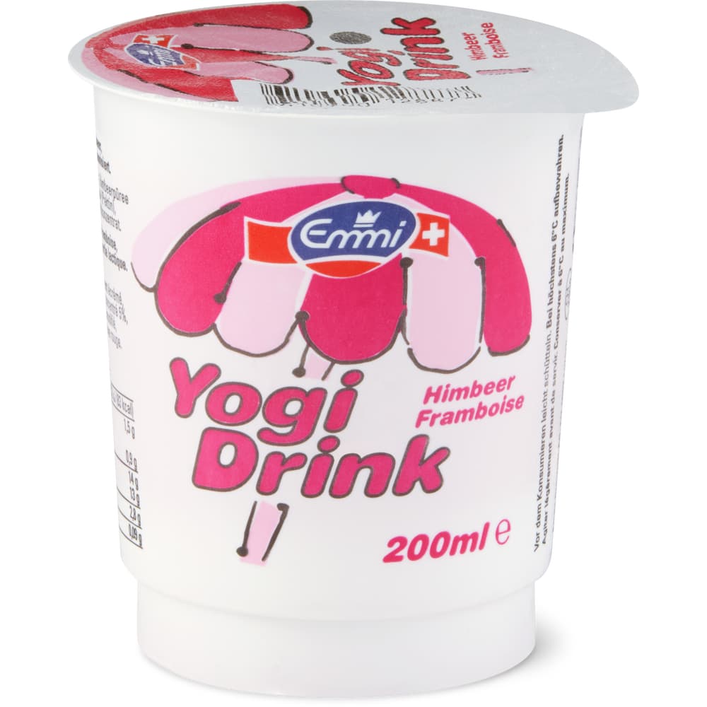 Emmi Yogi · Yogurt drink · Raspberry • Migros