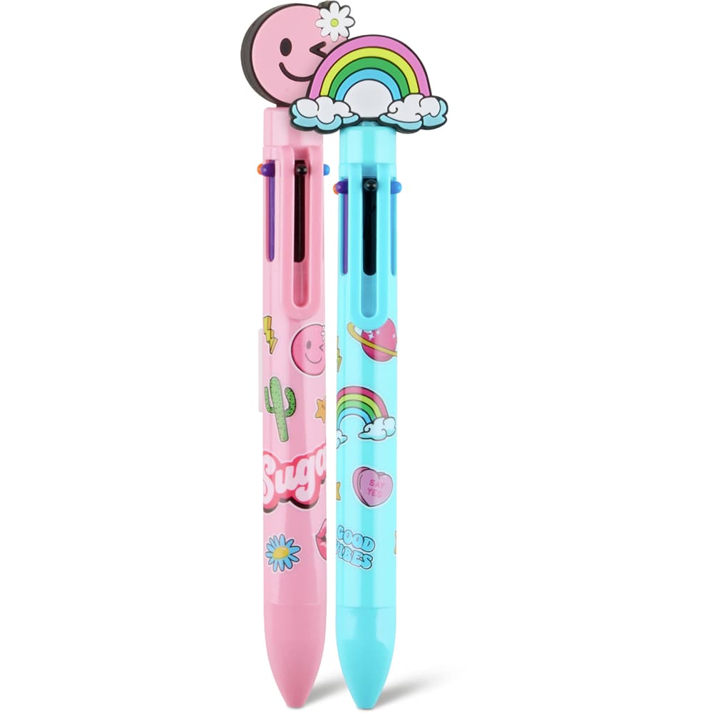 Migros Paper & Co. Kugelschreiber Blau, schwarz, rot, grün, orange & lila