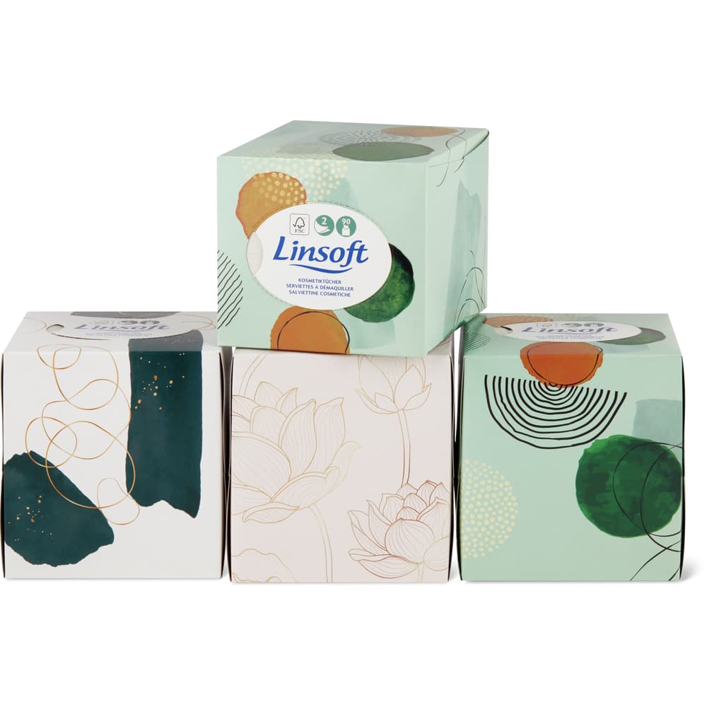 Linsoft Linsoft Kosmetiktücher Würfel Linsoft Cosmetic Tissues Cubes