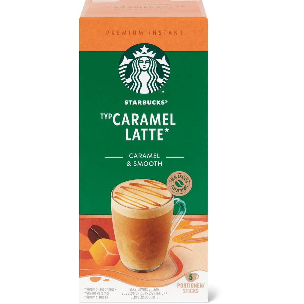 Starbucks Premium löslicher Kaffee Caramel latte