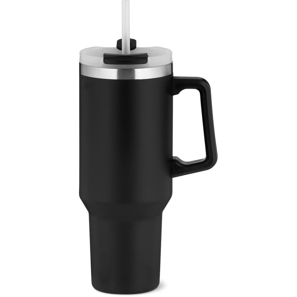 Migros Kitchen & Co. Isolierbecher mit Henkel, schwarz, 1.1L