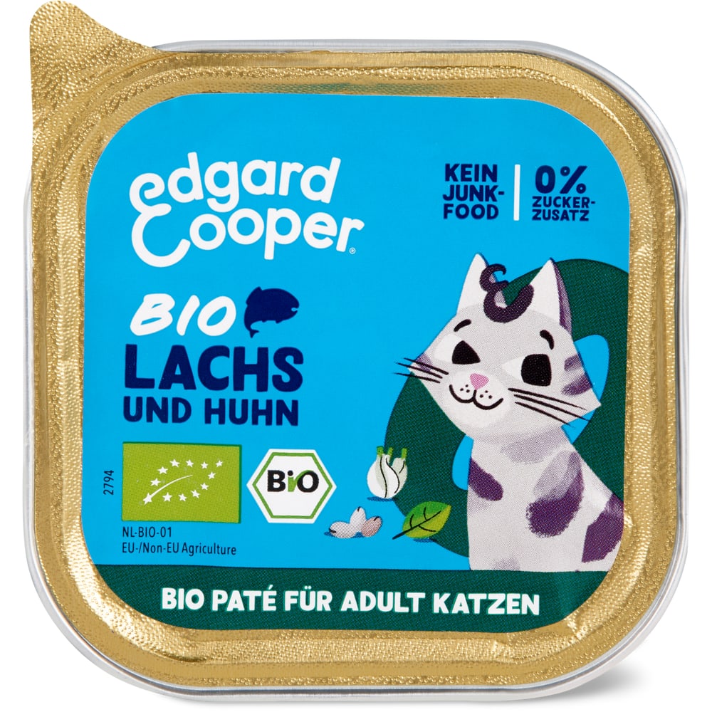 Edgard & Cooper Adult Bio Paté Lachs und Huhn