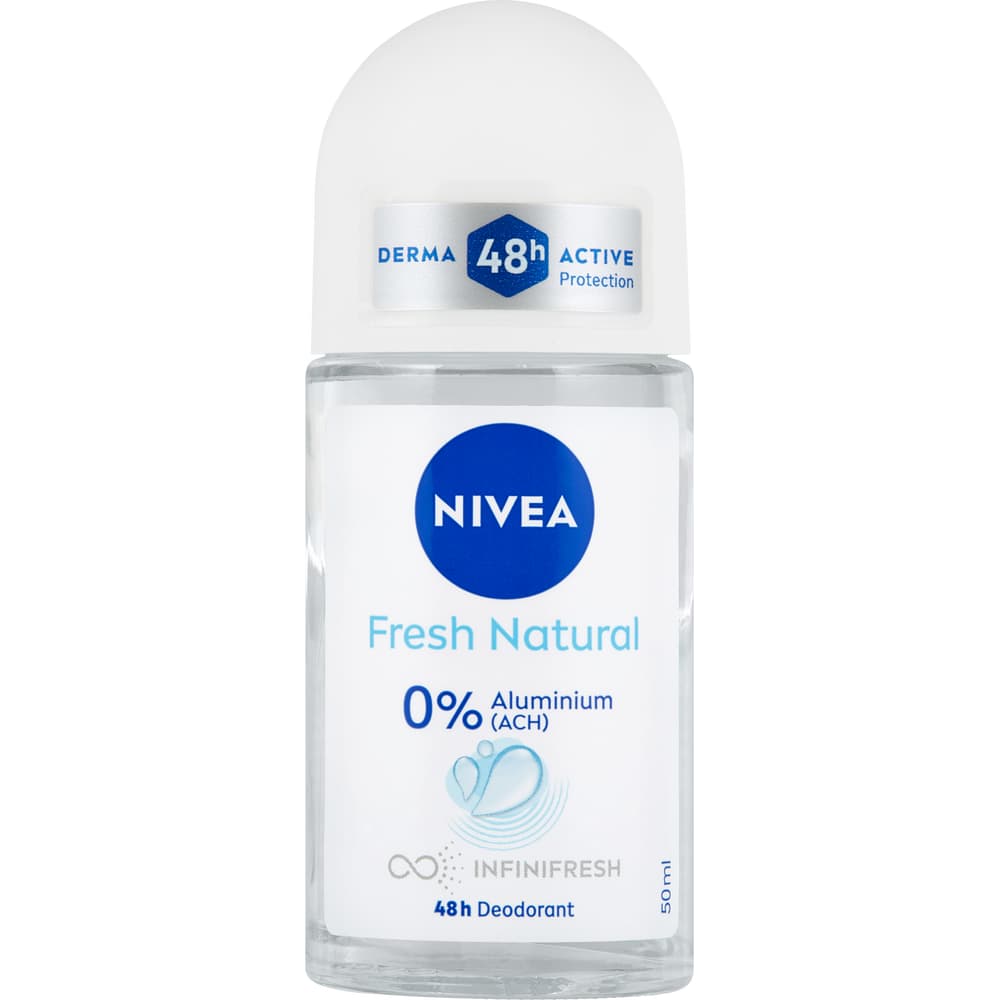 Nivea Deo Roll-on Fresh Natural 0% Aluminium, 48h