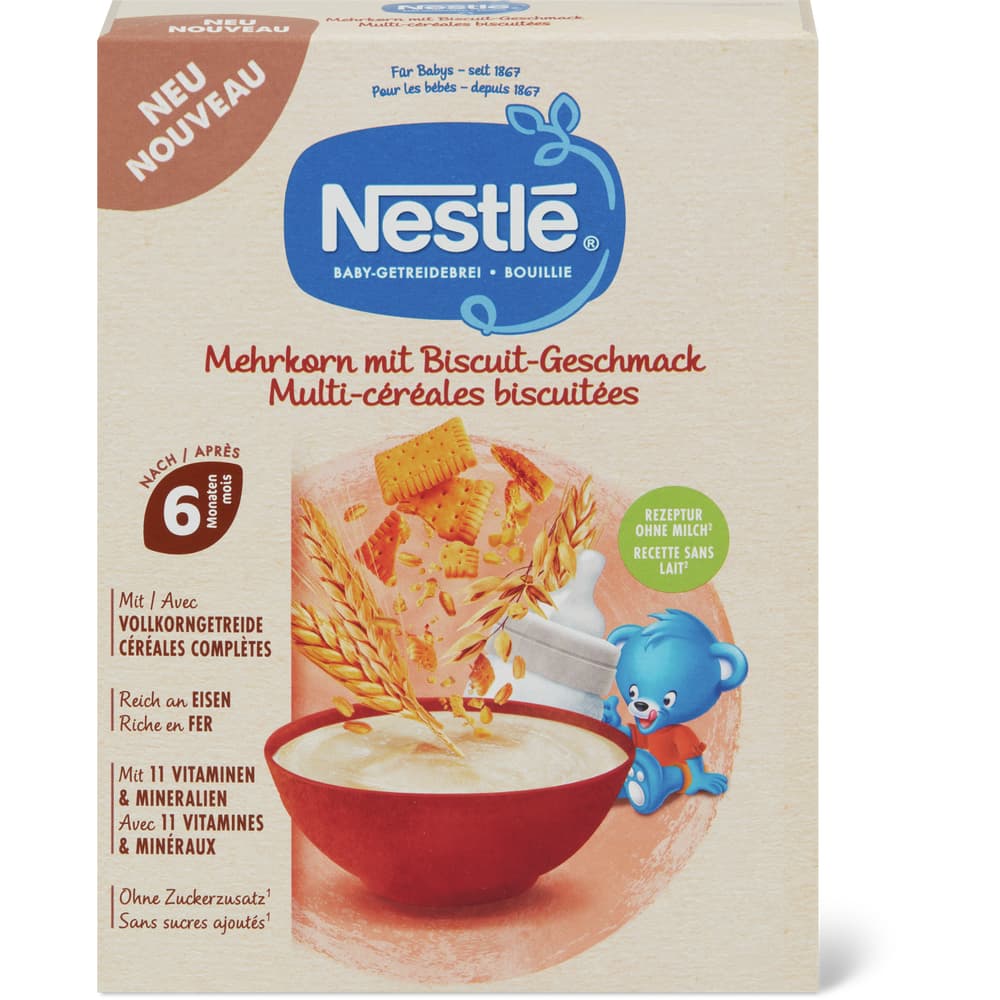 Nestlé · Bouillie multicéréales biscuitées · Dès 6 mois • Migros — free download