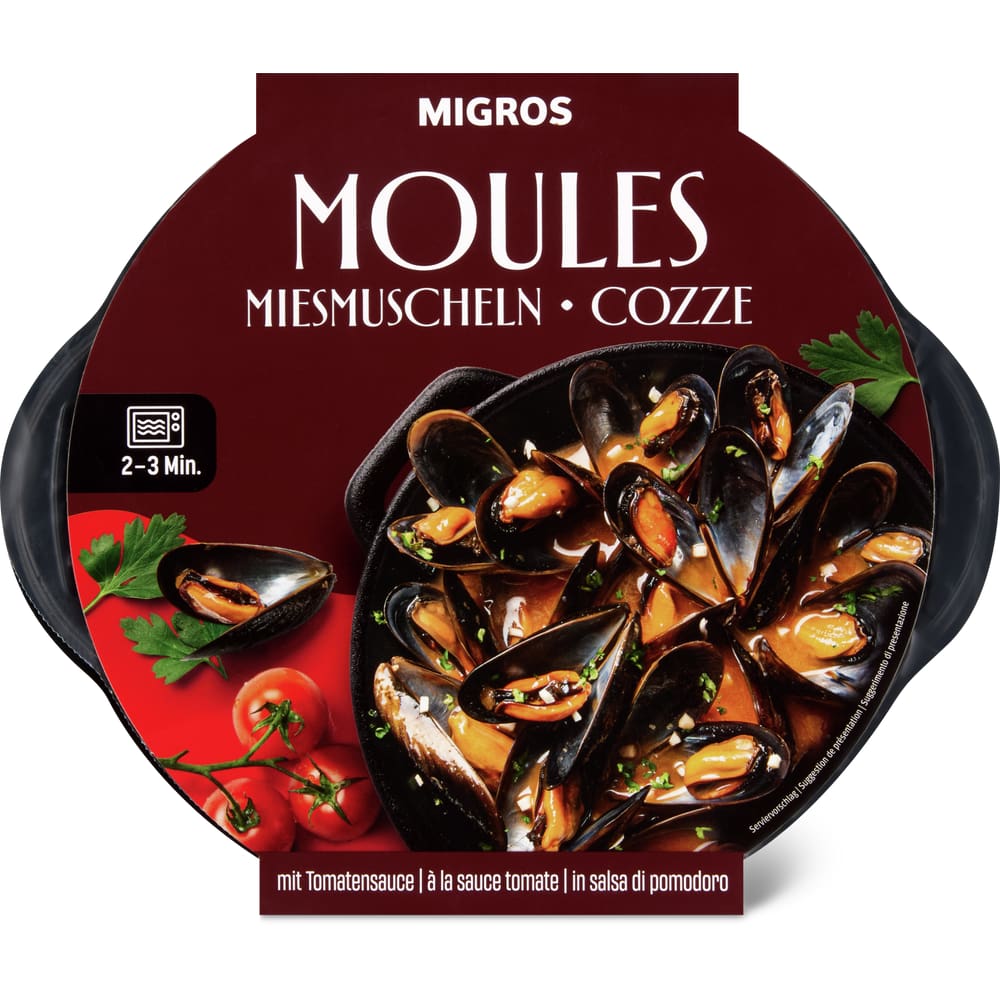 Migros Miesmuscheln mit Tomatensauce