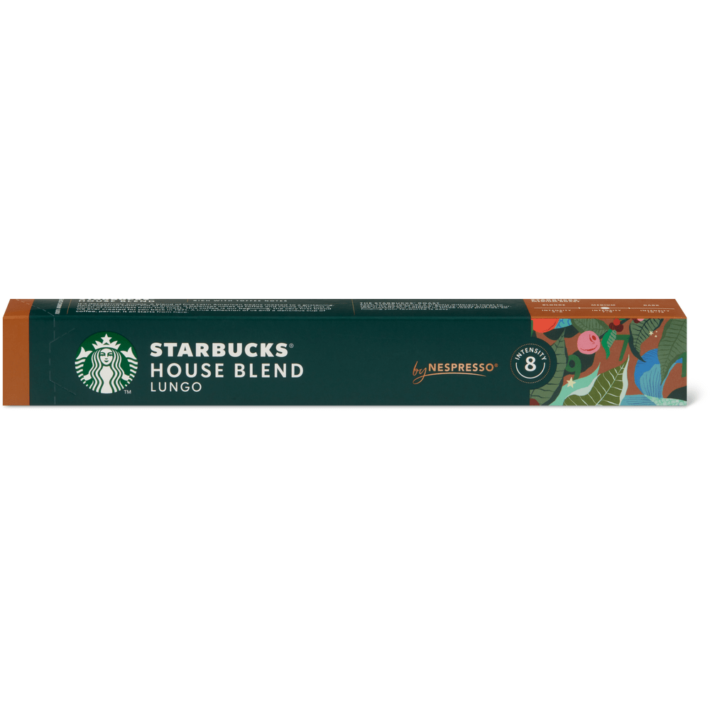Starbucks By Nespresso® Kaffee-Kapseln aus Aluminium House Blend Lungo: Medium Roast