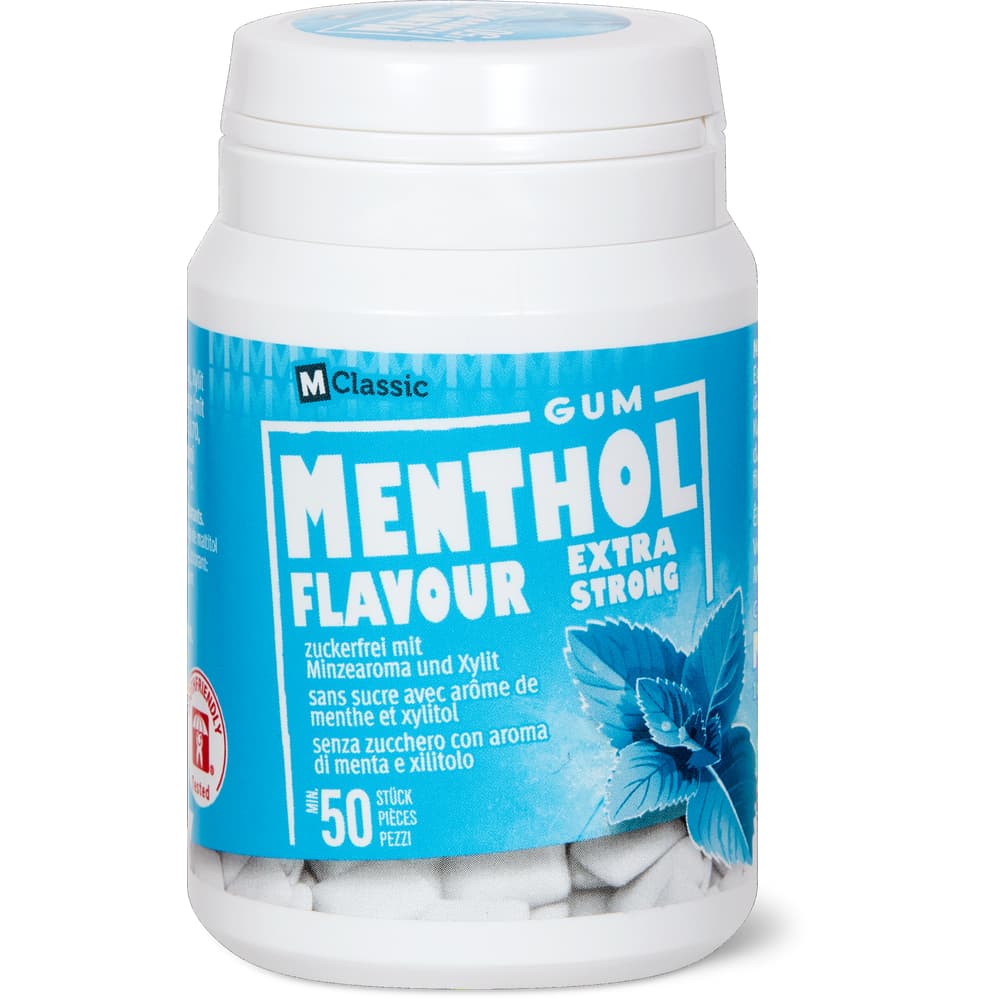 M-Classic Chewing Gum Menthol extra strong