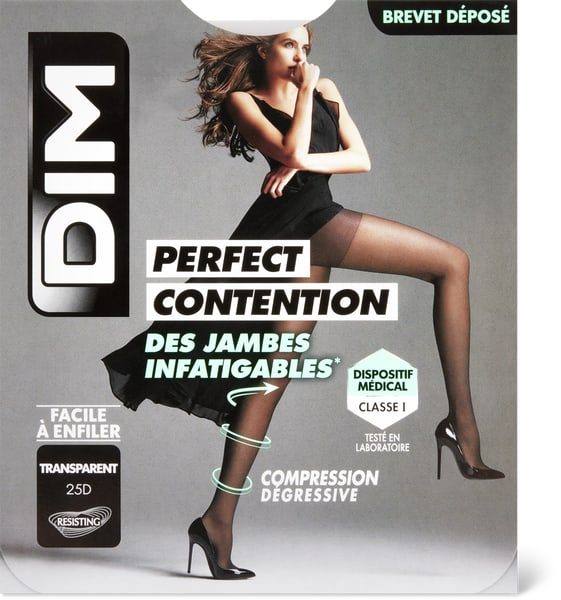 Collant De Contention Femme DIM Perfect Up - Transparent - Classe 1 (10-15 MmHg) - Pour Jambes Légères - 5
