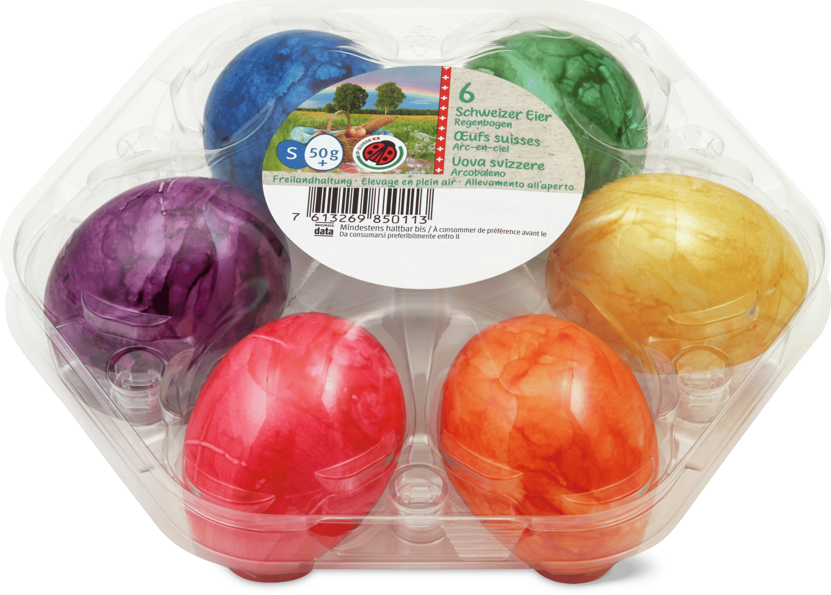 Œufs pique-nique, arc-en-ciel 50+ | Migros Migipedia