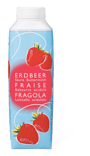 Saure Buttermilch Erdbeer