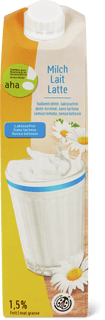 Lait demi-écrémé IP-SUISSE aha!