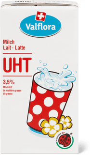 Valflora IP-SUISSE Lait entier 3.5 % de gras, UHT