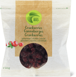 Bio Canneberges séchées et sucrées