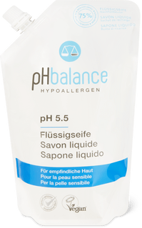 pH balance liquid soap refill bag