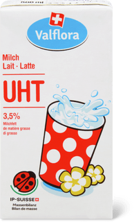 Valflora Vollmilch 3.5 % Fett, UHT