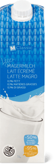 M-Classic Léger Latte magro 0.01% di grassi