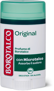 Borotalco Déodorant stick original 48 h, 0% d’alcool
