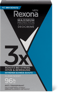 Rexona Déodorant crème Clean Scent 96 h, anti-transpirant