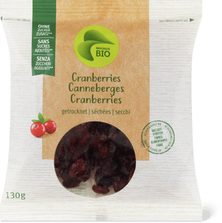 Bio Cranberries getrocknet und ungezuckert