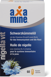 Axamine l'huile de graine noire