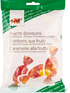M-Budget Fruchtbonbons Orange, Zitrone & Himbeere