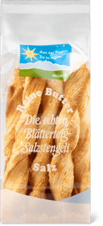 Aus der Region Blätterteig-Salzstengeli Salz